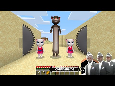 Don't Saw the Longest Talking Tom in Minecraft - Coffin Meme