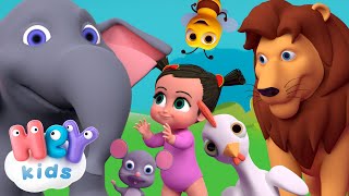 Animal Sounds for Kids | Animals for Kids | HeyKids Nursery Rhymes