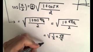 Trigonometric Identities to Evaluate Expressions - Part 2 of 2 (Half Angle Identity)