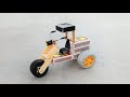 How To Make Matchbox Pizza Delivery Bike At Home Diy Matchbox Bike