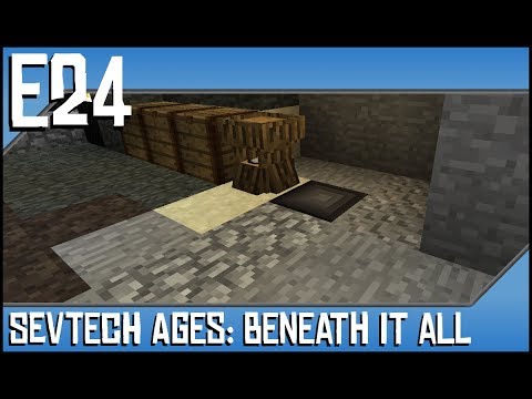 Sevtech Ages-Beneath It All-Ep24-Modded Minecraft-Beneath Teleporter, Black Quartz, and Aquamarine