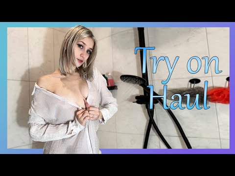 Transparent Clothes Dry vs Wet Try-on Haul