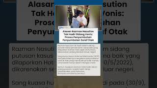 Razman Nasution Mangkir Sidang Putusan yang Dilaporkan Hotman Paris, Alami Penyumbatan Saraf Otak