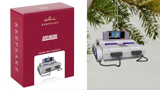 Super NES Console 2021 Hallmark Ornament Review SNES Super Nintendo