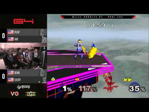 Genesis 4 SSBM - Plup & Axe Vs. Reno & Lucky - Smash Melee Doubles
