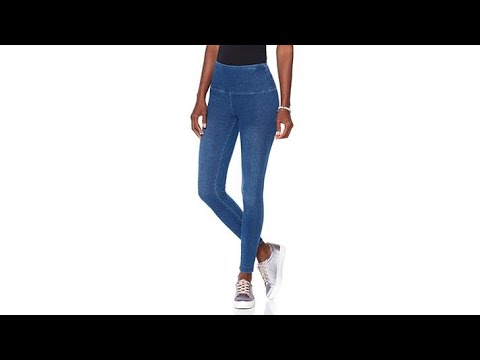 LYSSE Smoothing Waist Stretch Denim Legging  Missy