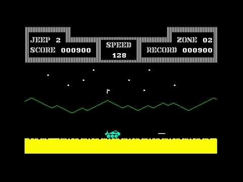 Lunar Jeep - Moon Patrol rip - C64 Commodore 64 gameplay