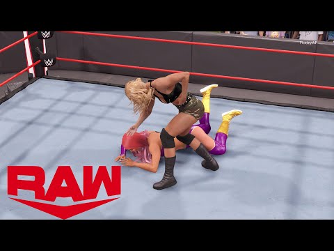 WWE 2K22 RAW - EVA MARIE VS LACEY EVANS