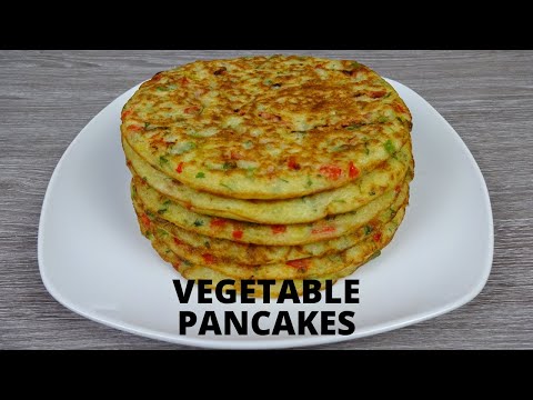 Vegetable Pancakes By Super Tasty | Soft And Fluffy Raw Rice Pancake | Easy Breakfast Recipe