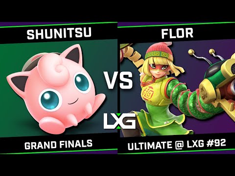 Smash Ultimate @ LXG 92 - GRAND FINALS - Shunitsu (Peach/Jigglypuff) vs FLOR (Min Min/Cloud/Lucina)