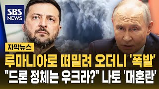 루마니아로 떠밀려 오더니 '폭발'.."드론 정체는 우크라?" 나토 '대혼란' (자막뉴스) / SBS