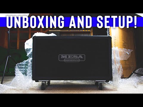 #UNBOXING My New MESA BOOGIE Guitar Cab & Setup!