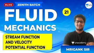 Stream Function & Velocity Potential Function | Lec 21 | Fluid Mechanics | GATE Civil | Mrigank Sir