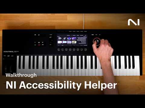 How to use the NI Accessibility Helper with Kontrol S-Series MK3 keyboards | Native Instruments