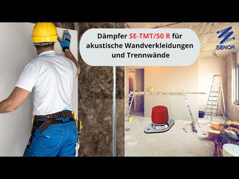 AKUSTISCHE TRENNWÄNDE und WANDVERKLEIDUNGEN mit Dämpfern SE-TMT/50 R