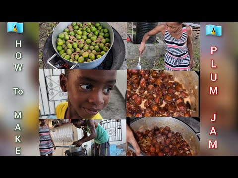 How to make plum jam st lucia 🇱🇨 St.Lucia 🇱🇨