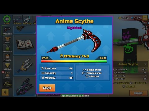 Pixel Gun 3D - Anime Scythe [Gameplay]