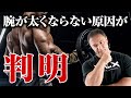 【腕トレ】腕がなかなか太くならない原因を突き止めました。