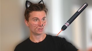 when ur cat sees a laser pointer
