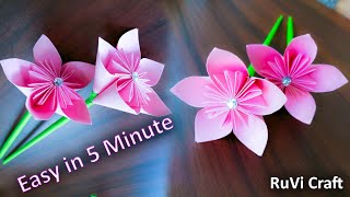 How to make Beautiful A4 paper flowers DIY craft h