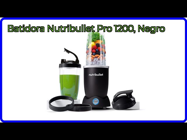 Vídeo relacionado con Nutribullet Mega Pack con batidora nutribullet de 900 W y 9 accesorios, extra potente y fácil de limpiar, mezcla y trituración de hielo, frutos secos y frutas congeladas, color negro