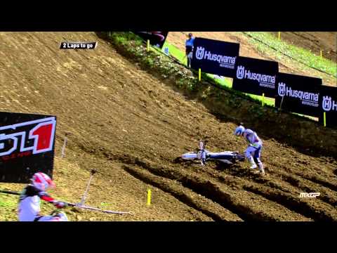 Aleksandr Tonkov crash MXGP of France 2015