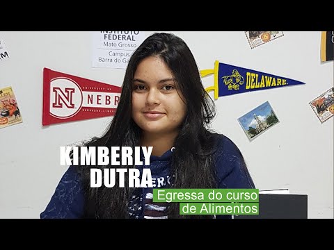 Kimberly Dutra - Egressa do curso Técnico em Alimentos