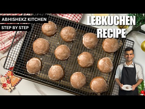 German Lebkuchen Recipe l Crispy Outside, Soft Inside Christmas Cookies