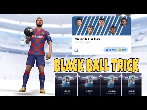 TRICK TO GET BLACKBALL IN WORLDWIDE CLUB STARS |4 TRY 4 BLACKBALL BACK TO BACK PROOF| PES2020 MOBILE