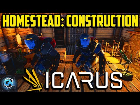 Icarus Homestead: Construction Mission Guide! Build a Rustic Cabin and Quest Walkthrough