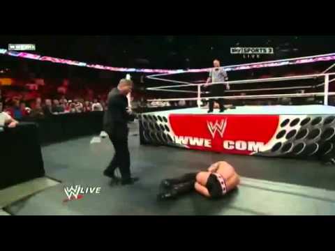 Dolph Ziggler Steals WWE Championship - WWE Raw 01/02/2012