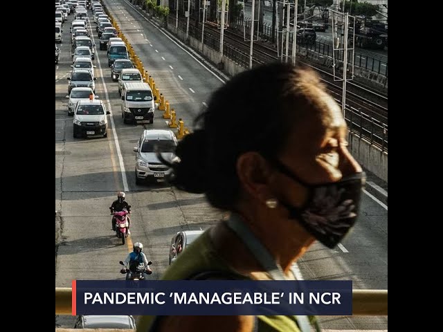 Experts say pandemic situation in Metro Manila now ‘manageable’