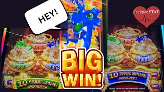 BONUS TIME Dragon Trio Slot Machine BIG Win  #slots #gambling #casino