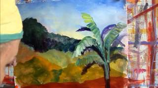 preview picture of video 'Susan Mains Art School 10 Landscape The Banana Tree'