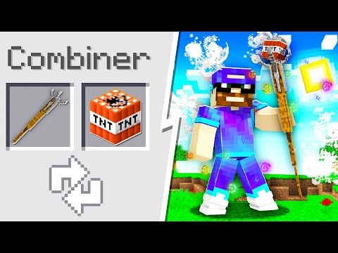 Minecraft BUT I combine the items with cheated magic!