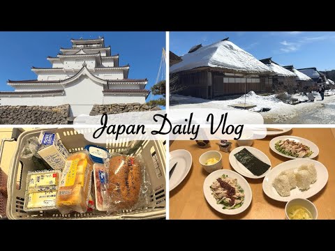 Turuga Castle, Ouchi-jyuku, Mint Museum, dinner with my new seasonings | japan vlog