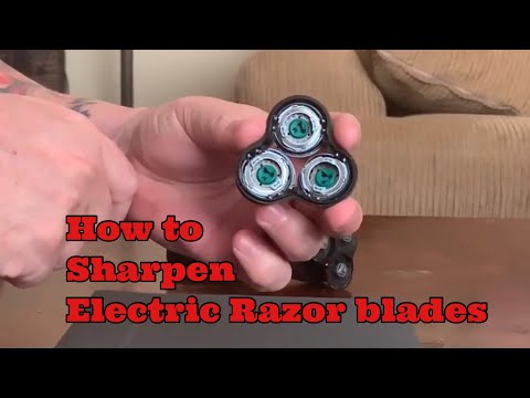 Quickly Sharpen Electric  Razor Blades  . Don’t buy replacement blades