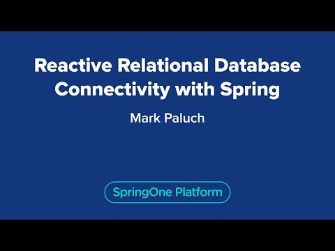 Reactive Relational Database Connectivity with Spring
