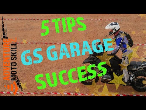 GS Garage Tips for Success - For ADV Motorcycle Riders Training For GS Trophy or Practicing Skills