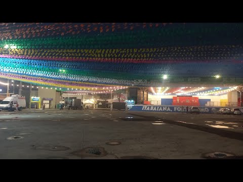 Praça de eventos preparada para a festa dos caminhoneiro itabaiana Sergipe 08 06 2026 