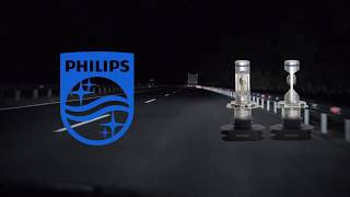 Сравнительный визуальный тест светодиодных ламп Philips X-treme Ultinon LED H4 и китайских аналогов.