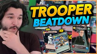Tarkin Red Trooper BEATDOWN! 7 POWER TIE FIGHTERS! Deck Tech | Star Wars Unlimited