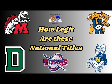 How Legit Are These National Title Claims? (Tier Ranking)