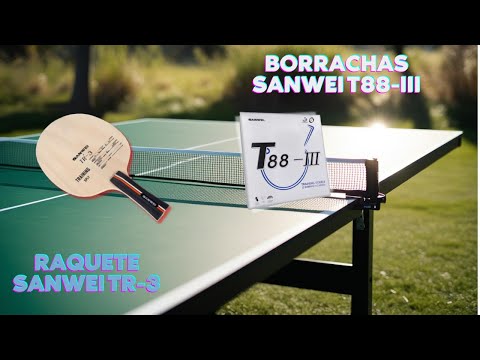 🏓Sanwei TR-3 with Sanwei T88-III rubbers cut to perfection without scissors👌🏓