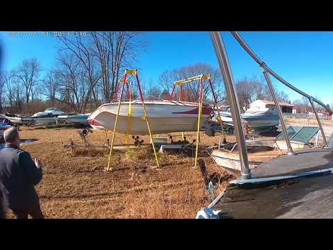 Lift and Flip Boat Work on Hull