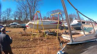Lift and Flip Boat Work on Hull