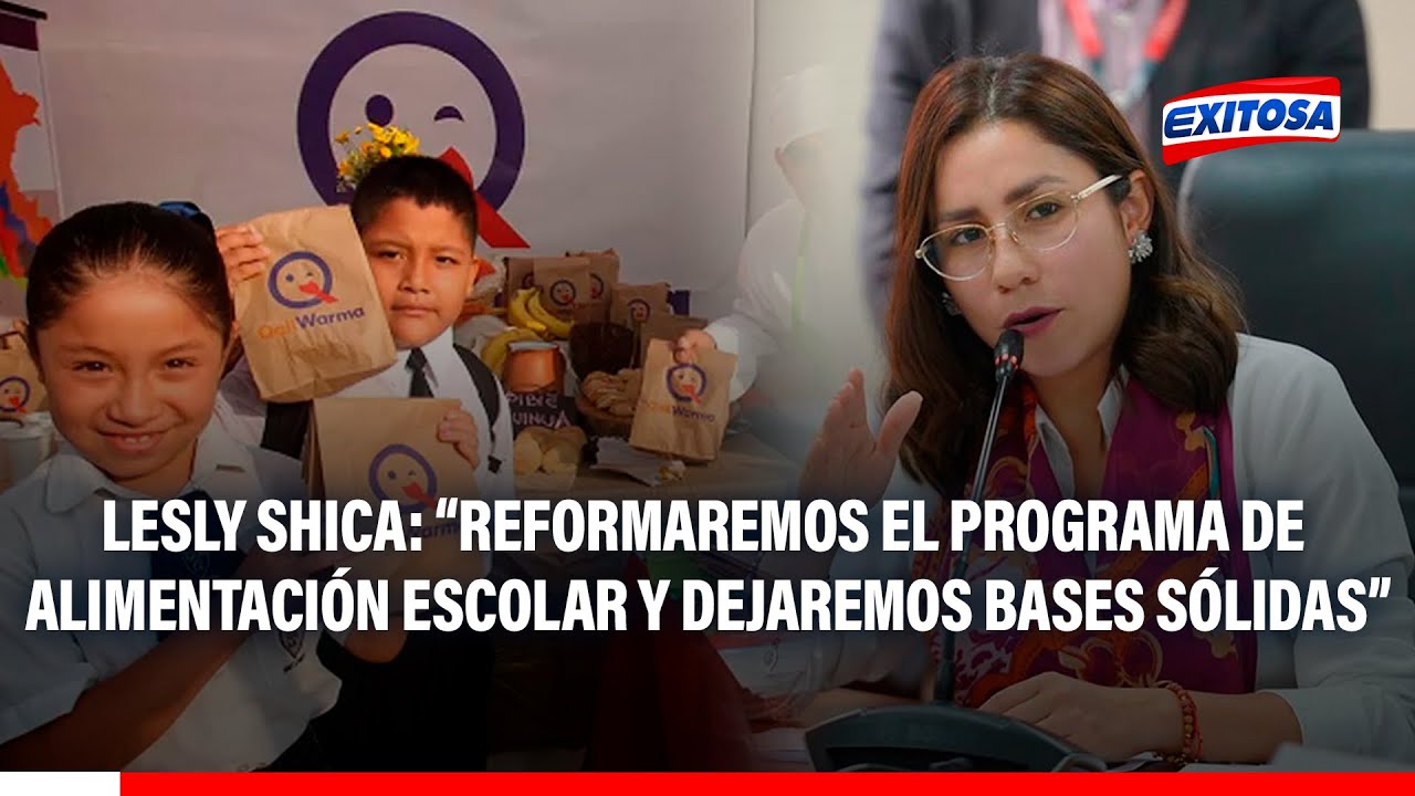 🔴🔵 Programa de Alimentación Escolar necesita una reforma: "Vamos a dejar sentada las bases"