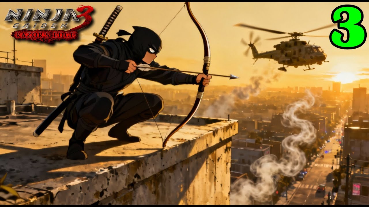 NINJA GAIDEN 3: RAZOR'S EDGE #3 "NINJA VS. HELICOPTER"