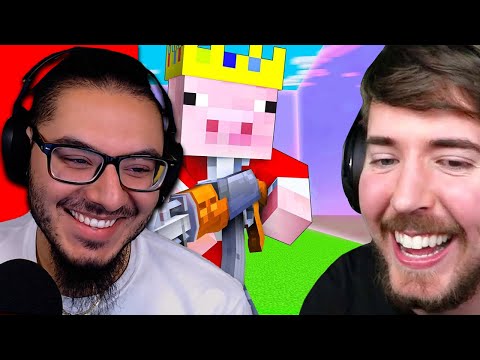 MrBeast Gaming - 100 Youtuber Minecraft Battle Royale! | REACTION