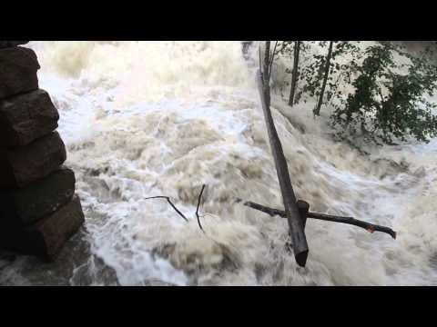 Sagelva, Strømmen, flom september 2015